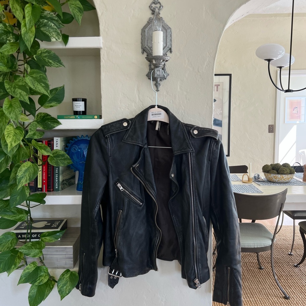 Women's Black Leather Jacket